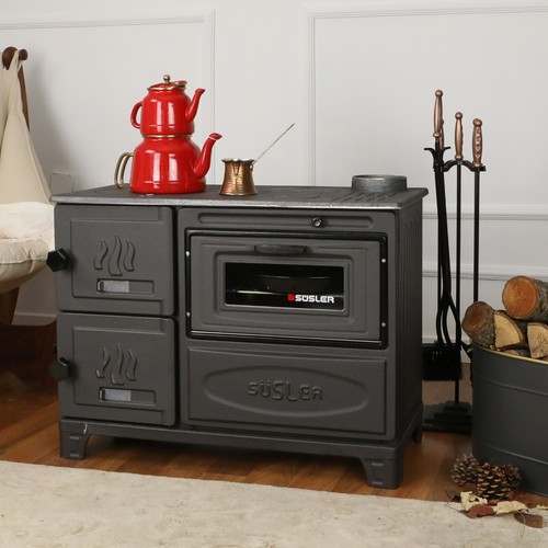Poêle bois cuisinière - à, bois,